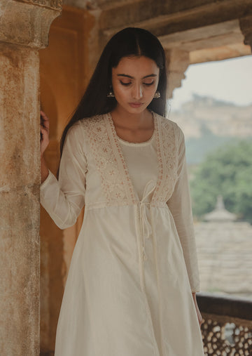 Yusra Chanderi Kurta